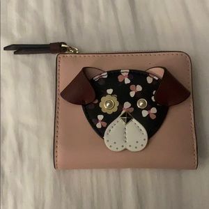 Kate spade floral puppy wallet
